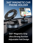 360° Magnetic Car Phone Holder | Strong Suction Mount for iPhone &amp; Smart... - $19.69