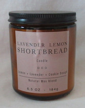 Kirkland&#39;s 6.5 Oz Jar Candle Up To 20 Hrs Natural Wax Lavender Lemon Shortbread - £17.62 GBP