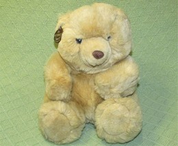 VINTAGE HERITAGE COLLECTION GANZ TEDDY BROWN TAN BEAR WITH PLASTIC TAG K... - £12.73 GBP