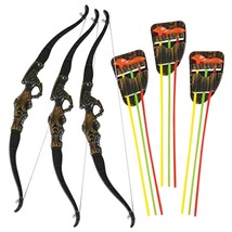 Bow And Arrow Toy Set For Kids - Pack Of 6 - Each Set Includes 1 Bow, 3 Suction  - £28.53 GBP