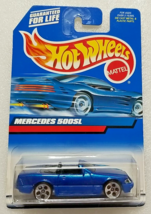 Hot Wheels Mercedes 500SL Mattel #134 Blue Benz Diecast Car New 5 - $6.85