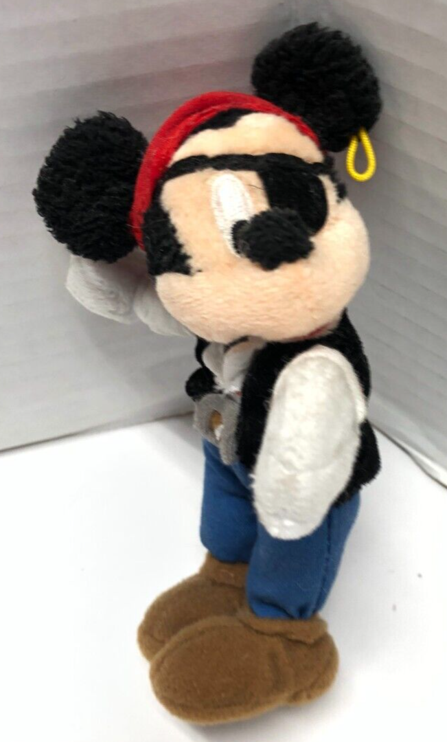 Disney Mickey Magnetic Pirate Plush 5&quot; figure - $9.90