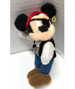 Disney Mickey Magnetic Pirate Plush 5&quot; figure - $13.57 CAD