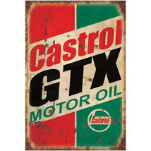 Castrol GTX Motor Oil Vintage Novelty Metal Sign 8&quot; x 12&quot; - £7.03 GBP
