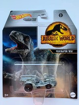 Hot Wheels Character Cars Jurassics World Velociraptor Beta Fun Creative - £7.77 GBP