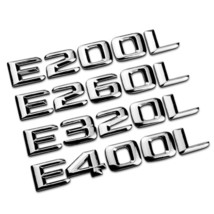 3d chrome e200l e260l e320l e400l modified rear discharge emblem badge car stickers car thumb200
