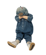 VTG Time Out Doll Girl Hat Backwards Denim Jean Outfit Fisher Price Shoe... - £78.84 GBP