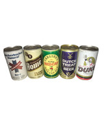 5 Vintage Pull Tab Beer Cans - Knickerbocker, Red Cap, Home, Dutch Treat... - £5.35 GBP