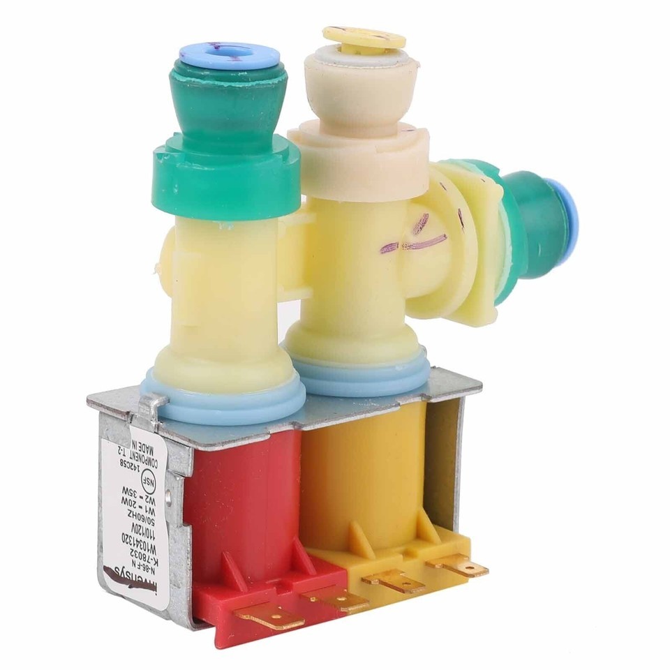 Dual Water Inlet Valve for KitchenAid KSC24C8EYY02 KSF26C4XYY03 KSF26C6X... - $30.99