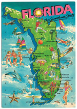 Very Fine Unused Postcard Florida ... the land of fun in the sun. - £2.39 GBP