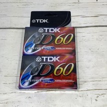 2 Pack TDK D 60 blank Cassette Tapes New And Sealed - $7.85