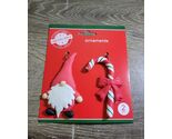 Christmas House Clay Like Ornaments. Knome &amp; Candy Cane  H-3.5" x W- 2.125" - $18.69