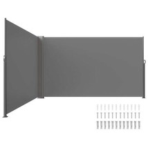 Retractable Side Awning, 71&#39;&#39;x 236&#39;&#39; Full Aluminum Rust-Proof Patio Sunshine Scr - $214.68