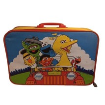 ERO Sesame Street Vtg Carry-On Luggage Suitcase Kids Travel Bag Elmo Bert READ  - £22.03 GBP