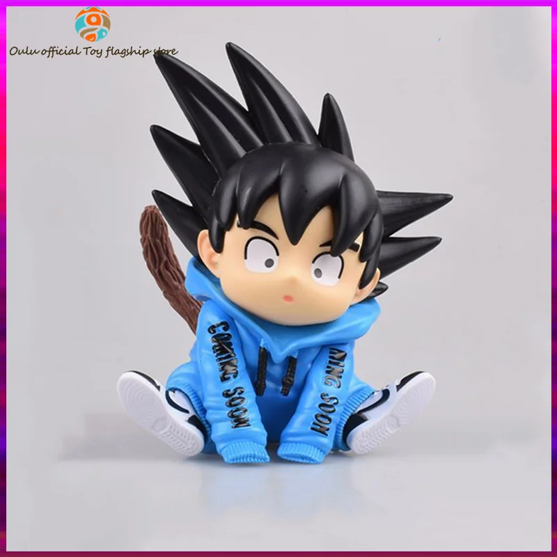 12cm Dragon Ball Z Anime Figurine Son Goku Action Figure Kawaii Toy Free Gift - £20.61 GBP
