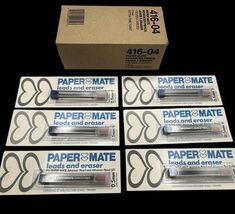 Vtg Paper Mate Advancer Mechanical Pencil 5mm Lead &amp; Eraser Refills Lot ... - $14.47