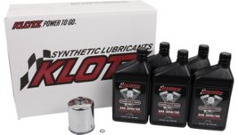 Klotz Synthetic 20W/50 Oil Change Kit For 1998-2022 Harley Touring Softail Dyna - £89.87 GBP