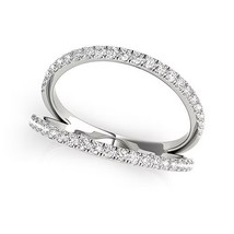 14k White Gold Diamond Split Band Ring (1/4 cttw) - £755.75 GBP