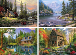 4 Packs DIY Paint by Number for Kids &amp; Adults Acrylic Painting 16 X 20 I... - $32.08