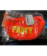 “PARTY” Fanny Pack Adjustable Zippered Neon Orange Bachelorette Party NEW - $13.00 CAD