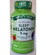 Nature's Truth Fast Dissolve SLEEP Melatonin 5 mg 200 tabs each 6/2027 F... - $12.97
