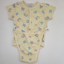Vintage Carters Little Baby Yellow Bodysuit Romper SS Under the Sea 3-6 months - £11.59 GBP