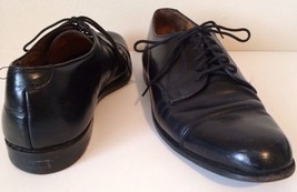 Cole Haan Men 11.5 Black Leather Cap Toe Dress Oxford Shoe Made In USA - £47.47 GBP