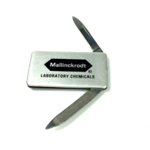 Mallinckrodt Laboratory Chemicals Advertising Pocket Knife Money Clip Imperial - £19.01 GBP