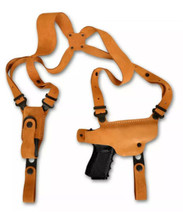 Fits Springfield 3.6.40 CALM Suede Horizontal Shoulder Holster Single Ma... - $69.99