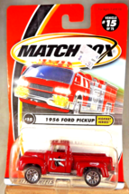 2001 Matchbox #15/75 Highway Heroes 1956 FORD PICKUP Red w/Flower Spoke Variant - £9.04 GBP