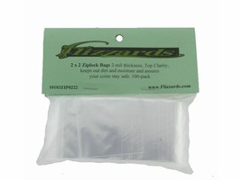 Ziptop 2x2 White Block Re-closeable Poly Bags, 2 mil  50 pack - £5.11 GBP