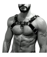 Men Leather Body Chest Harness Belts Bondage Gay Adult Shoulder Strap Cl... - $904.18 MXN