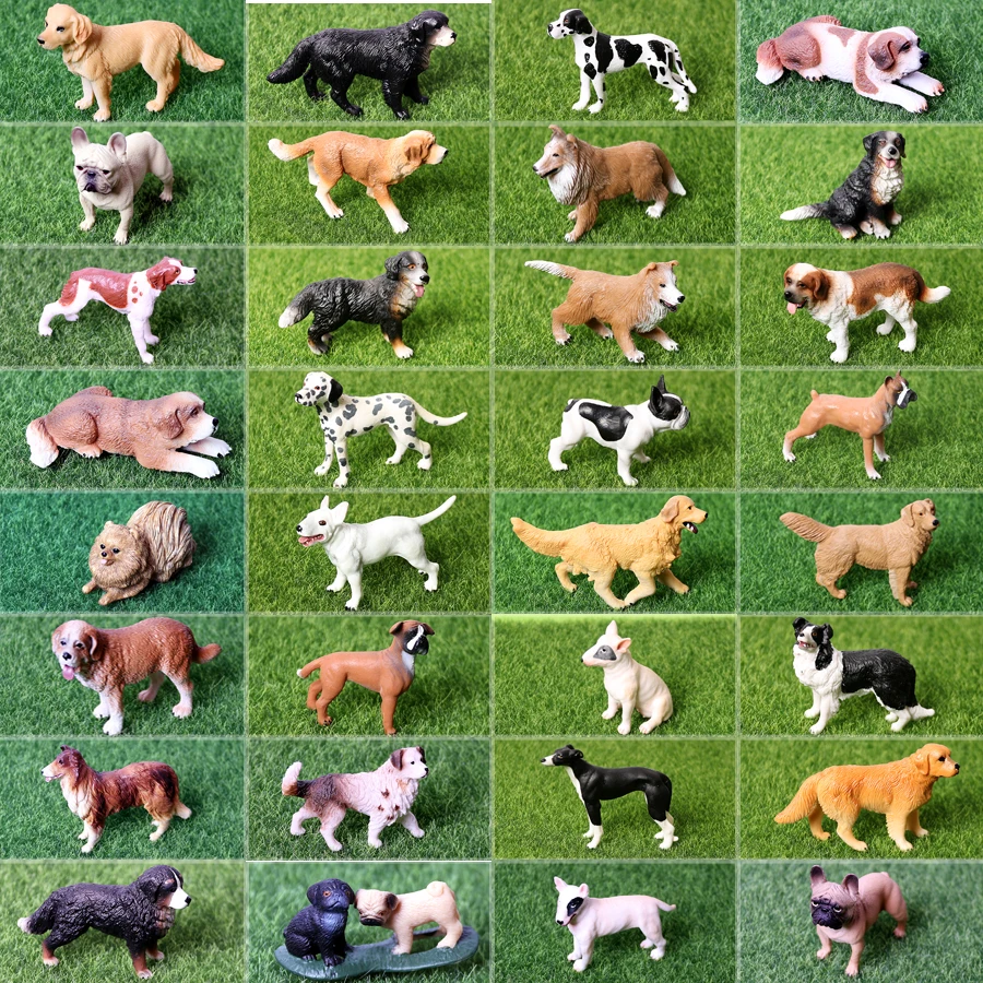 Simulation Retriever,collie,Bull Terrier,Boxer,St Bernard Dog Animal Model - £7.48 GBP+