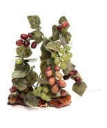 Grape Bonsai Tree Vine Jade Stone Marble Sculpture China Oriental Asian ... - $59.37