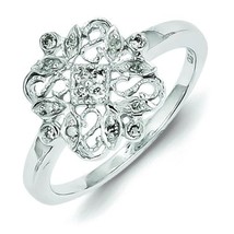 Sterling Silver Diamond Fashion Ring - £144.22 GBP