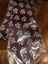 Texas A&amp;M Aggies Neck Tie New Silk Same Day Shipping - £19.44 GBP