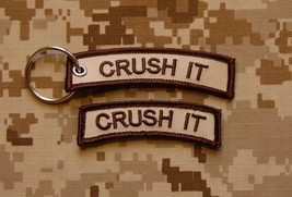 Crush It Keychain &amp; Tab Patch Set Naval Special Warfare Navy Seal Nwu Ii AOR1 - £5.79 GBP