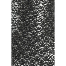 Michael Kors Black Silver Scallop Glitter Lame Cowl Back Chain Dress XS NWT  - £66.10 GBP