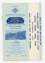 Johnson&#39;s Crescent City Tours Brochure New Orleans Louisiana 1940&#39;s My O My Club - £21.72 GBP