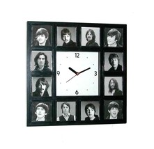 The Beatles History of faces through the years clock with 12 pictures - £25.25 GBP
