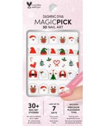 Dashing Diva 3D Nail Art MagicPick Holiday Jamboree MK 17TH 30+ Stickers - £10.21 GBP