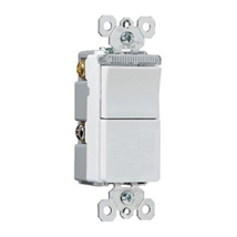 P&amp;S TM81PLWCC Decorator Combo - 1 SP Switch with Pilot Light 15A 120VAC White - £8.66 GBP