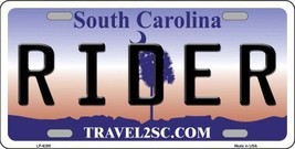 Rider South Carolina Novelty Metal License Plate LP-6295 - £14.93 GBP