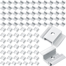 Zhengmy 100 Pack Solar Panel Mid Clamps 1.06 Inch Solar Panel Bracket Aluminium  - £55.88 GBP