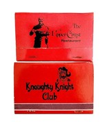 Knaughty Knight Club Hotel Vintage Matchbook Sheraton Unstruck Lot Of 2 ... - $747.17 MXN
