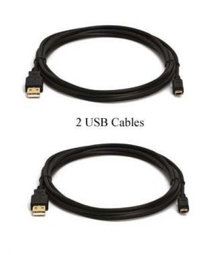 2 USB Cables for Sony DCR-SX44/L DCR-SX50 DCR-SX50E DCR-SX60 DCR-SX63  DCR-SX73 - £7.69 GBP