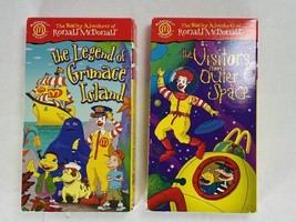 Lot of 2 McDonalds Happy Meal VHS Grimace Island &amp; Visitors From Outer S... - $14.99