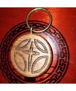 Beautiful hand carved wooden cross keychainn - $16.83