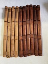 Lot 11 Lincoln Logs 4 Notch 10 1/2&quot; Round replacement wood Parts - £31.12 GBP