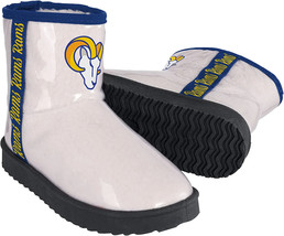 NEW Womens NFL LA Rams Team Mascot Sherpa Lined Rain Boots ladies size S/M - $24.95